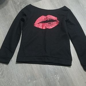 Womens off shoulder sweatshirt